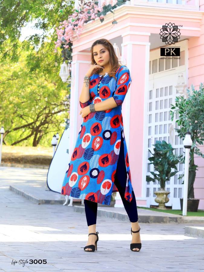 Aradhna Lifestyle 3 Heavy Rayon Casual Wear Kurti Collection